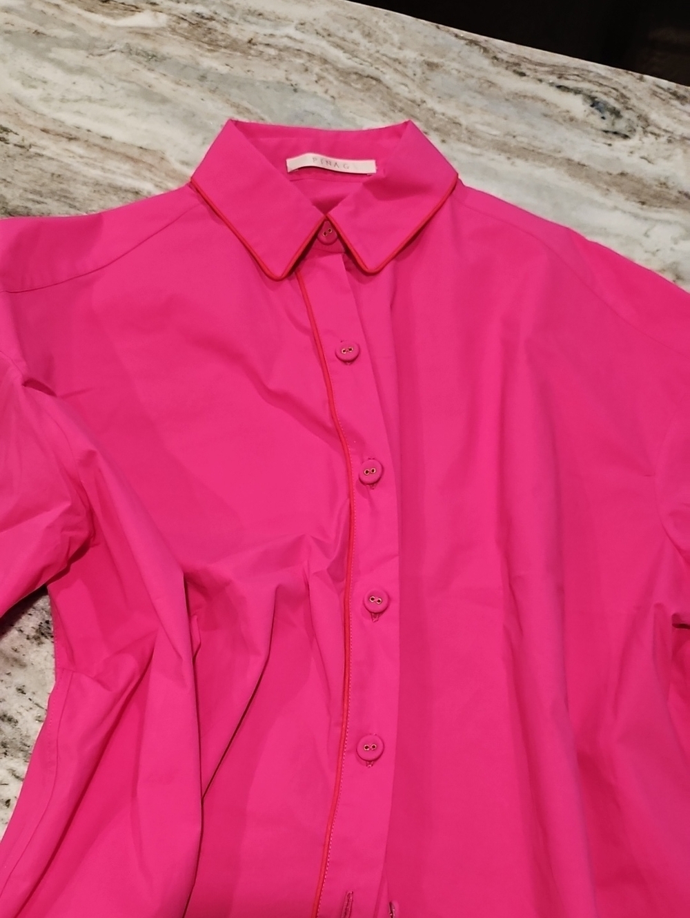 Hot Pink Button-Up Shirt